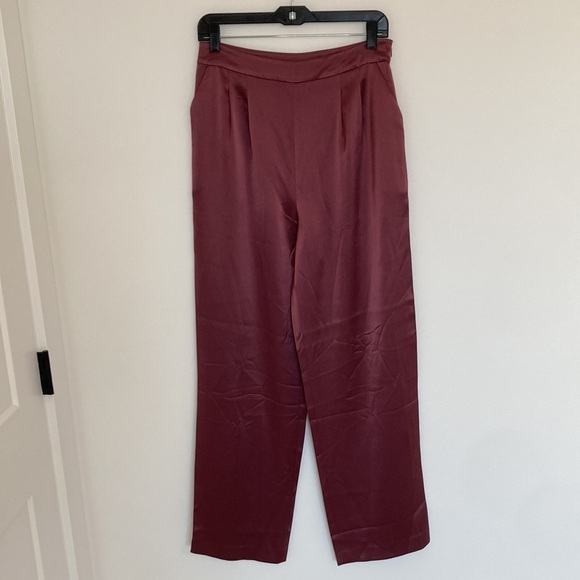 Cinq a Sept Alexi Luxe Satin Straight Leg Pants - Picture 5 of 11